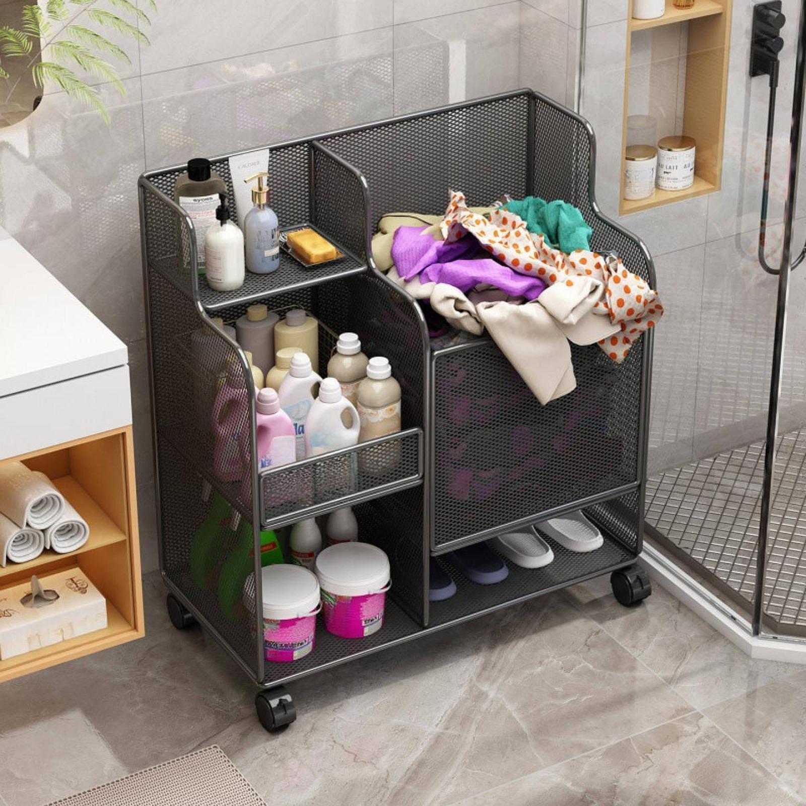 Sports Equipment Storage Rack - スポーツ用品収納ラック（ホイール付き）大容量マットスタンドオーガナイザー（ヨガ用品、ホームジム、ガレージ用）