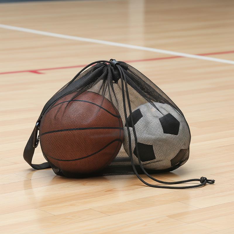 Sports Equipment Basketball - スポーツトレーニング用品バッグ バスケットボールネットデザイン 大容量 巾着式