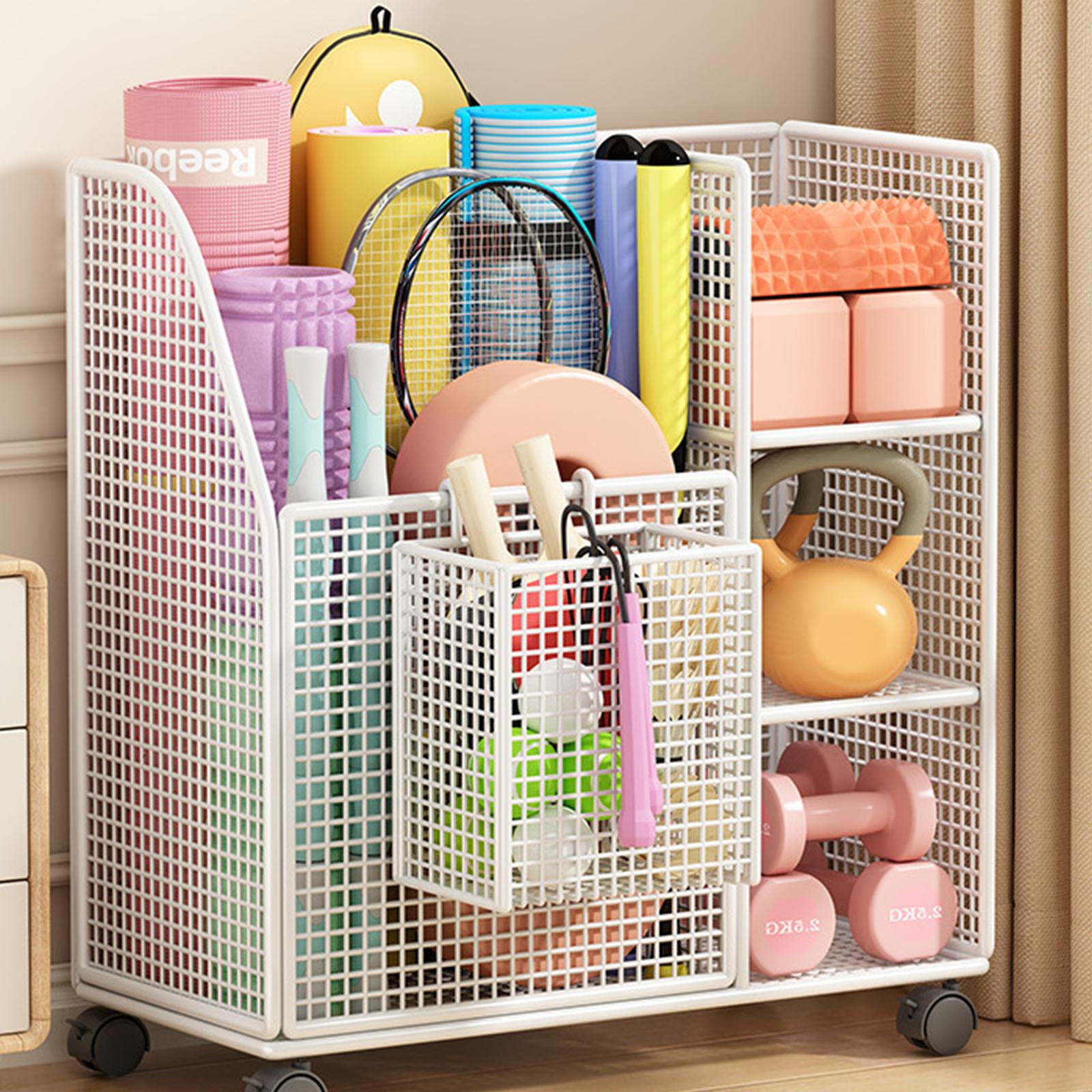 ヨガパッド収納ラック 鉄製可動スタンド ホームジム機器ホルダ - Sports Equipment Storage Rack のレビューと価格