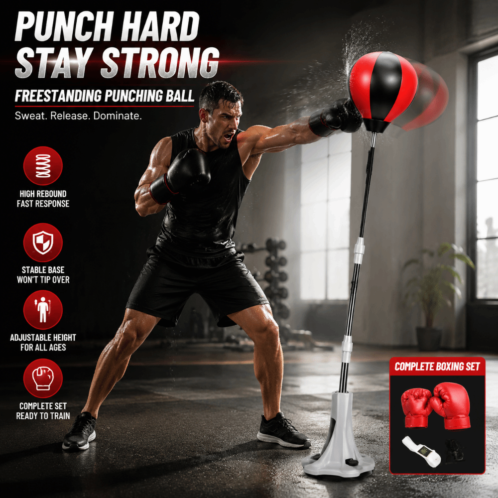 スタンディングボクシングスピードパンチングボールアジリティト - Boxing Glove Set のレビューと価格