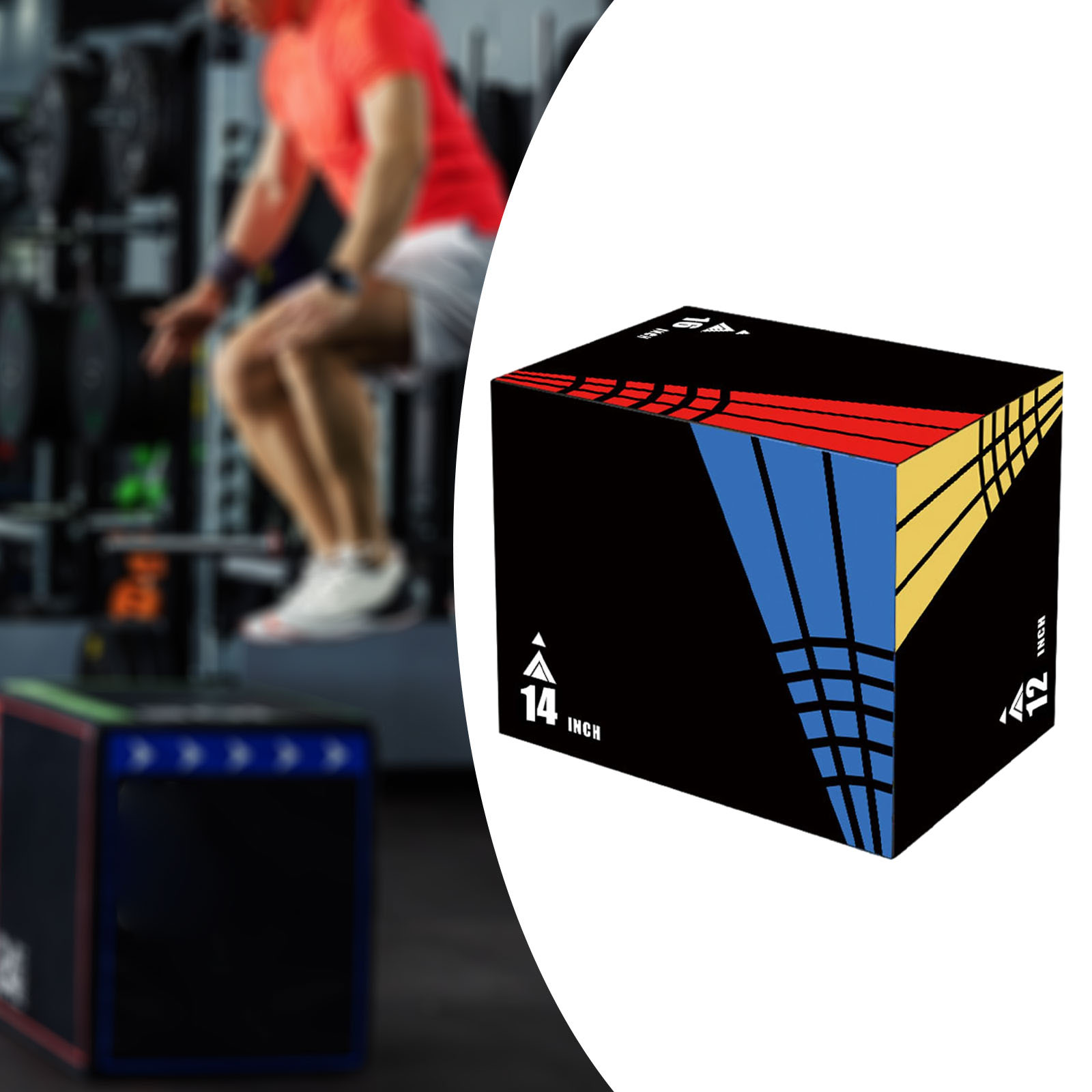 3-in-1 ジャンプボックス プライオメトリックボックス  - Sports Equipment Storage Rack のレビューと価格