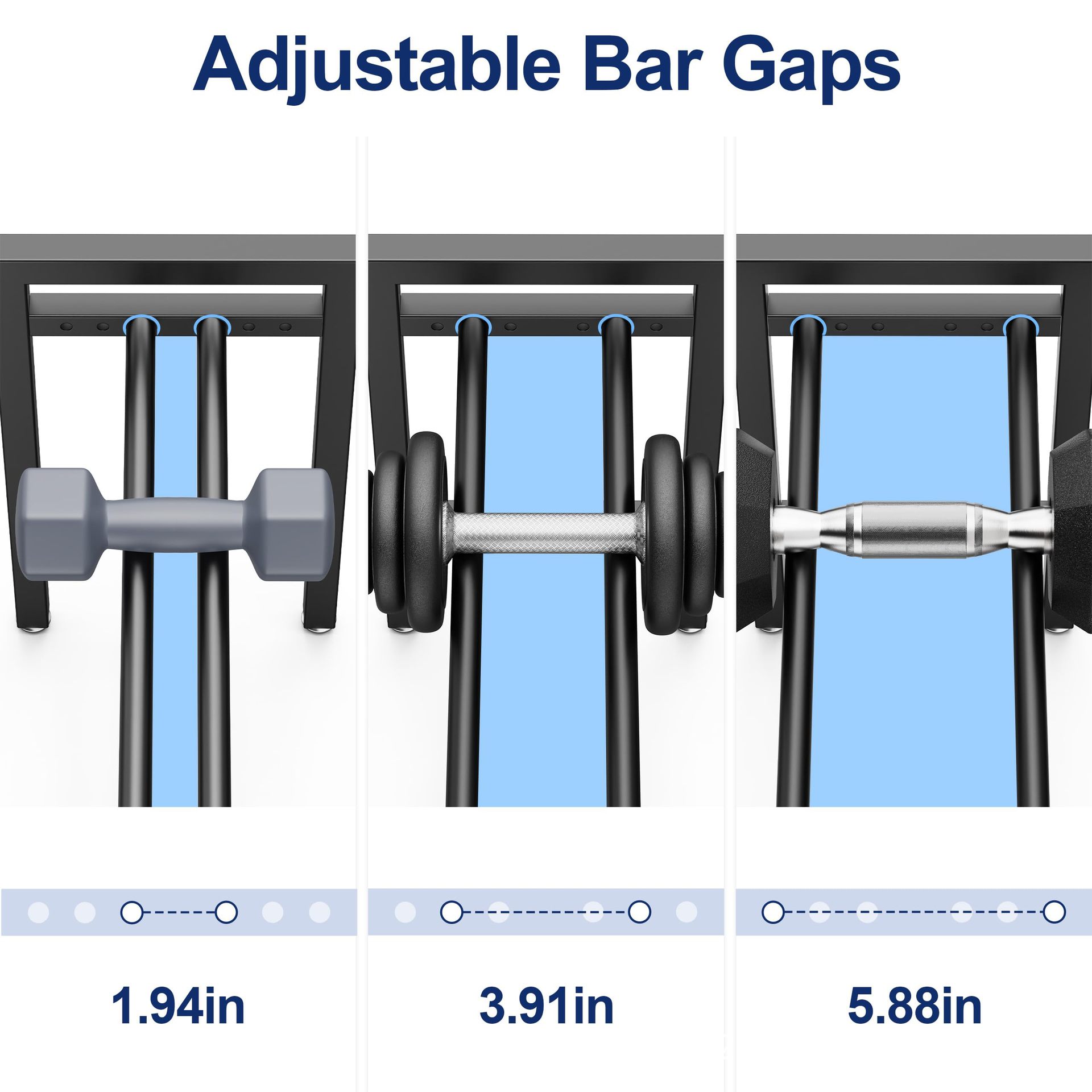 調整可能な金属製ダンベルラック、ダンベルとケトルベル用のホー - Sports Equipment Storage Rack のレビューと価格