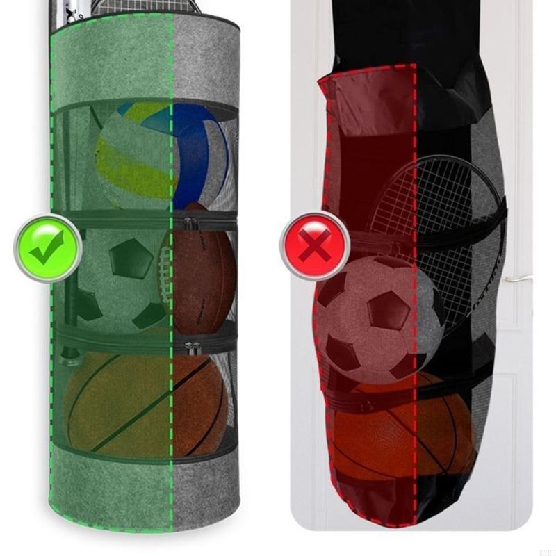 ボール収納ラックスポーツ用品用フェルトバスケットを保持バスケ - Sports Equipment Volleyball のレビューと価格