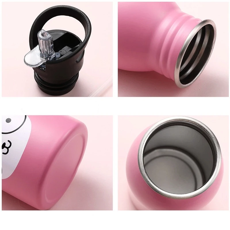 500ML ステンレス鋼製ウォーターボトル ストロー付き か - Sports Equipment 8 Year Old のレビューと価格