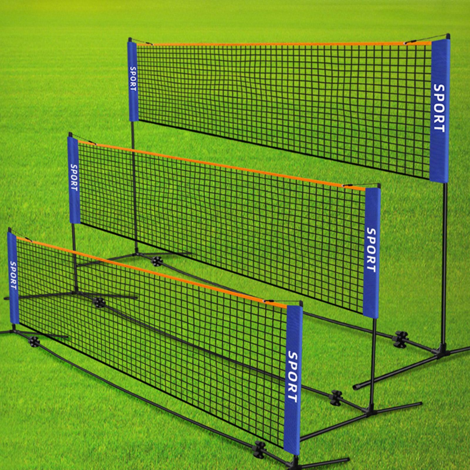 バドミントンネット高さ調節可能キッズバレーボールネットメッシ - Sports Equipment Volleyball のレビューと価格