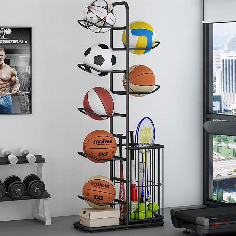 スポーツボール収納ラックバスケットボールバドミントンバレーボ - Sports Equipment Storage Rack のレビューと価格