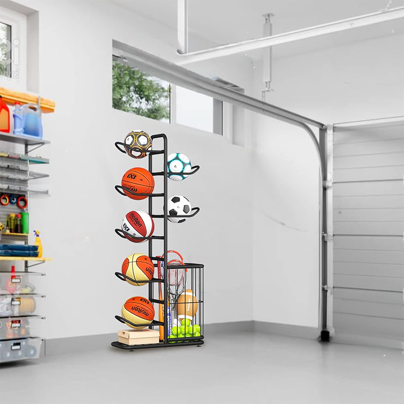 スポーツボール収納ラックバスケットボールバドミントンバレーボ - Sports Equipment Storage Rack のレビューと価格